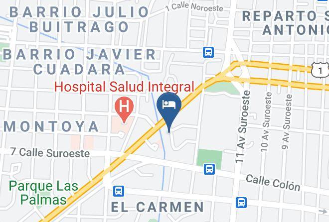 Managua - Hotel Centro Urbano Maps