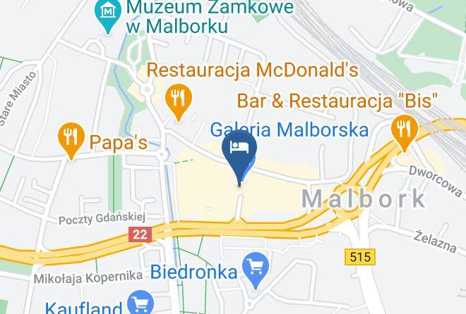Hotel Centrum Malbork Map