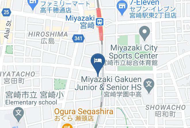 Miyazaki City - Hotel Century Miyazaki Maps