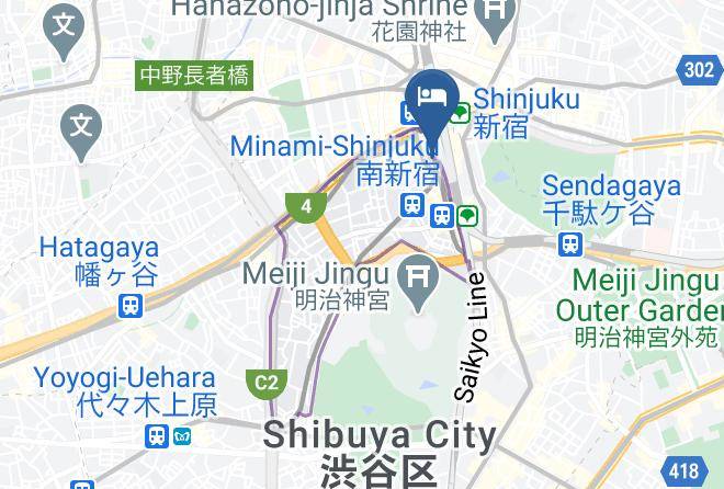 Shibuya Ward - Hotel Century Southern Tower Maps