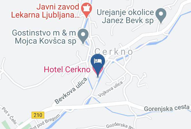 Cerkno - Hotel Cerkno Maps