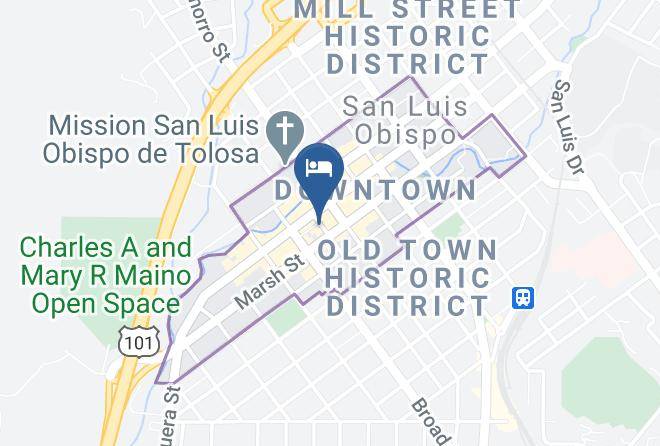 San Luis Obispo - Hotel Cerro Maps