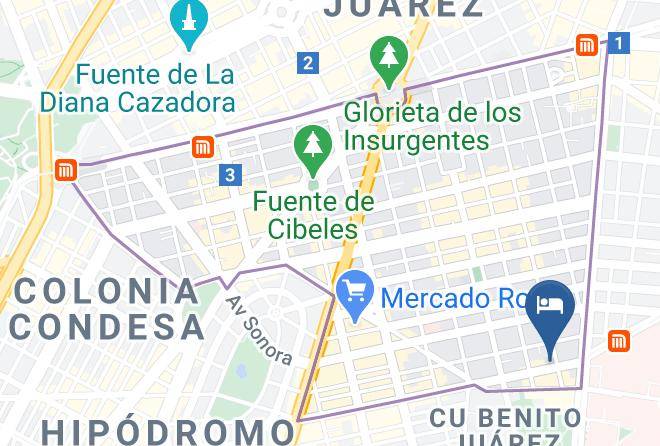 Cuauhtemoc - Hotel Cervantes Maps