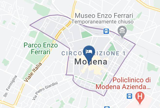 Modena - Hotel Cervetta 5 Maps