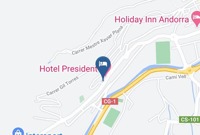 Andorra La Vella - Hotel Cervol Maps