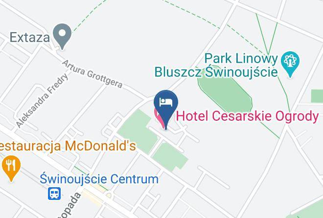 Hotel Cesarskie Ogrody Map