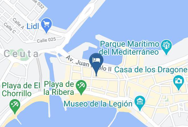 Ceuta - Hotel Ceuta Puerta De Africa Maps