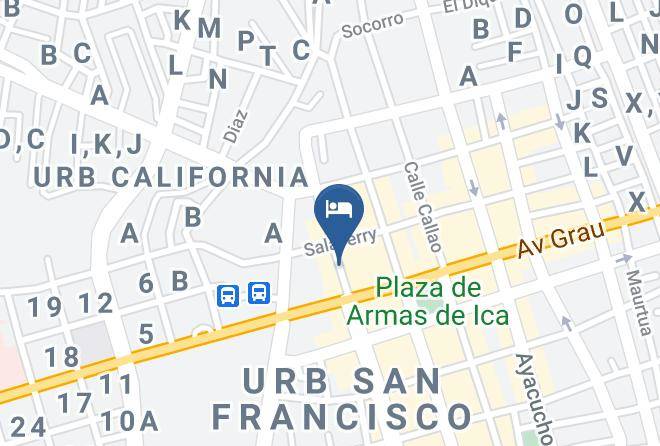 Ica - Hotel Challaca Hoteles En Ica Maps