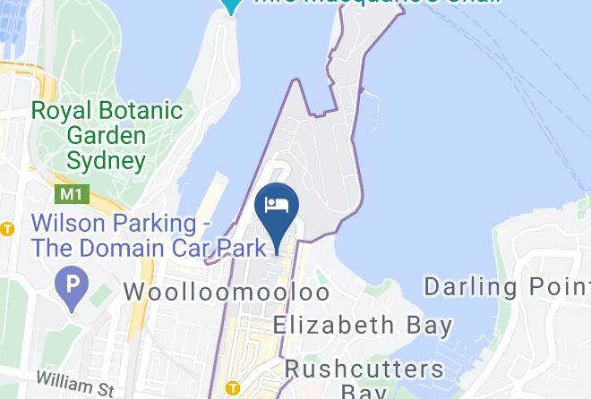 Hotel Challis Potts Point Map