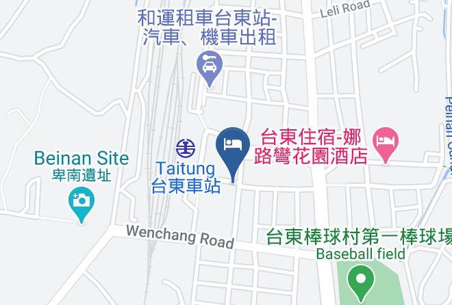 Taitungnty - Hotel Cham Cham Taitung Maps
