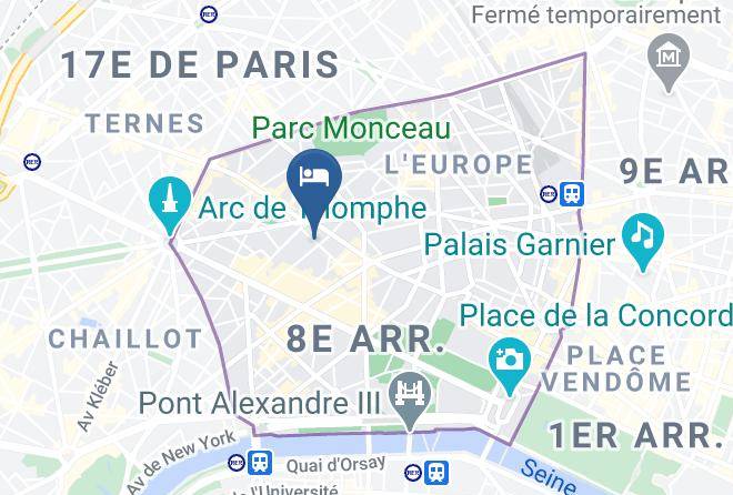 Paris - Hotel Champs Elysees Plaza Maps