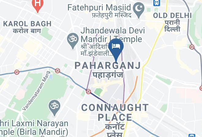 Paharganj - Hotel Chanchal Continental Maps