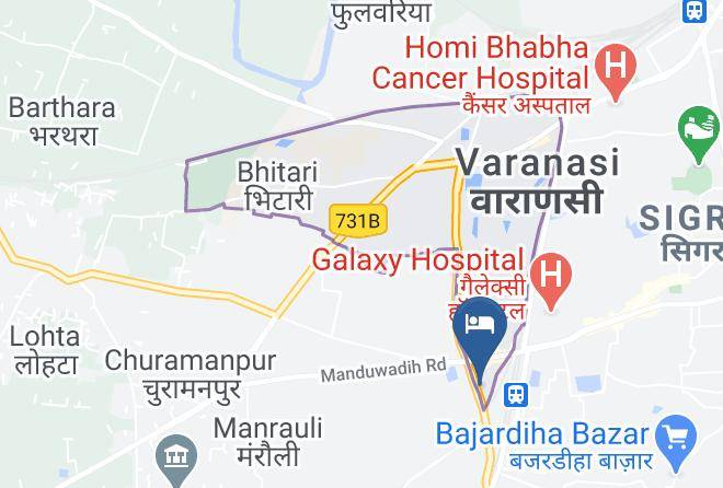 Varanasi - Hotel Chandra Inn Varanasi Maps