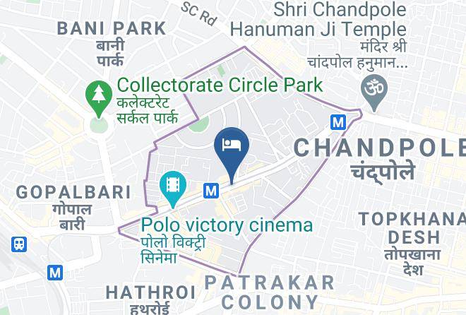 Jaipur - Hotel Chandra Vilas Maps