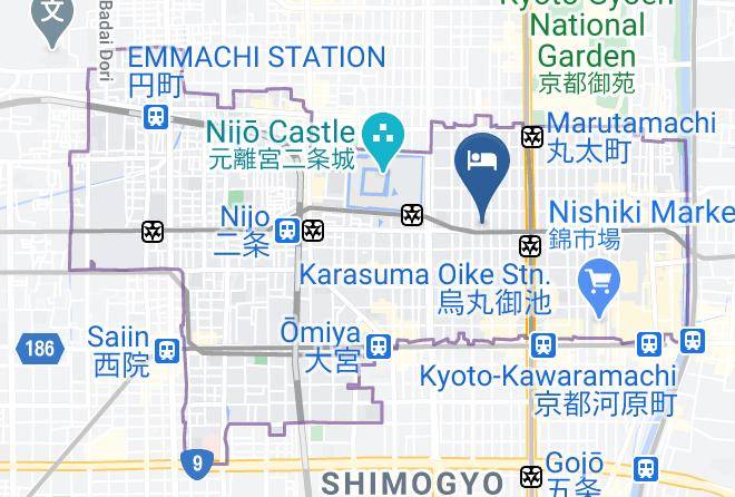 Kyoto City Nakagyo Ward - Hotel Chatelet Inn Kyoto Maps