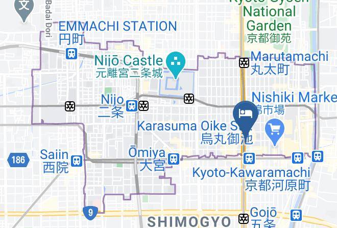 Kyoto City Nakagyo Ward - Hotel Checkin Shijo Karasuma Maps