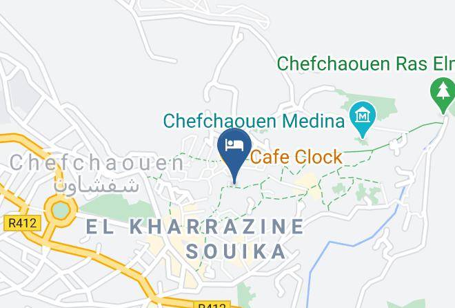 Chefchaouen - Hotel Chefchaouen Maps