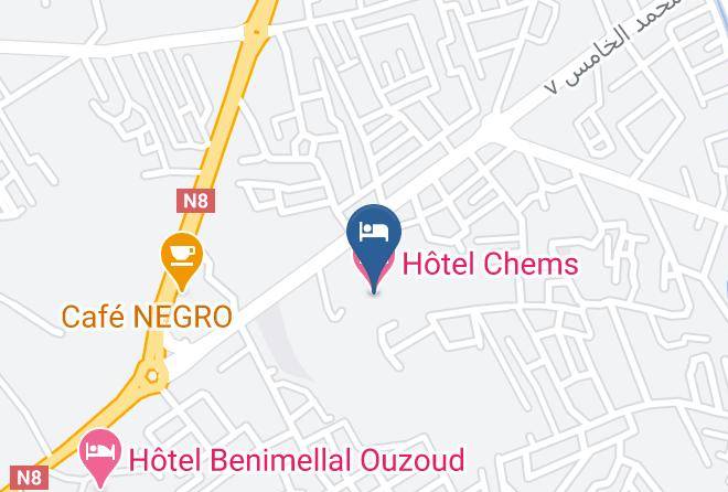 Beni Mellal - Hotel Chems Maps
