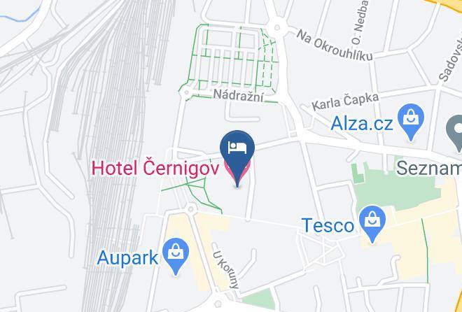 Hradec Kralove - Hotel Chernigov Maps