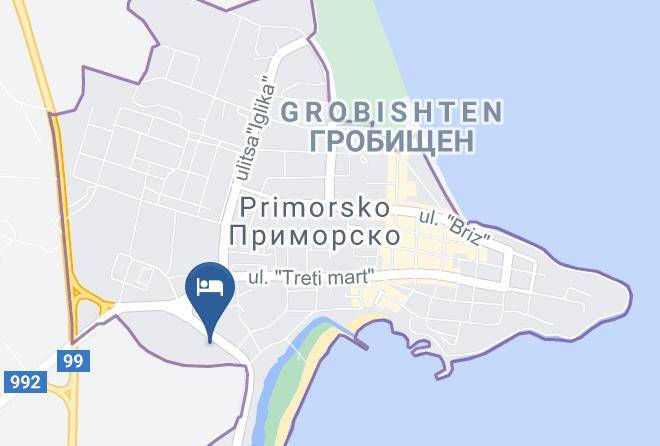 Primorsko - Hotel Chernomoretz Maps