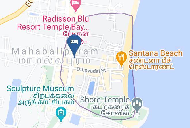 Mamallapuram - Hotel Chettinadu Virundhu Maps