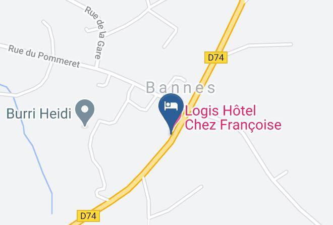 Haute Marne - Hotel Chez Francoise Maps
