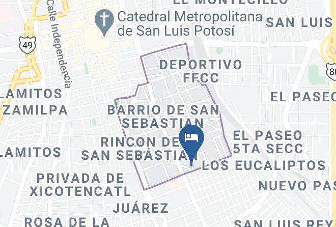 San Luis Potosi De San Sebastian - Hotel Chicago Maps