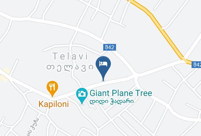 Telavi - Hotel Chiko Restaurant Maps