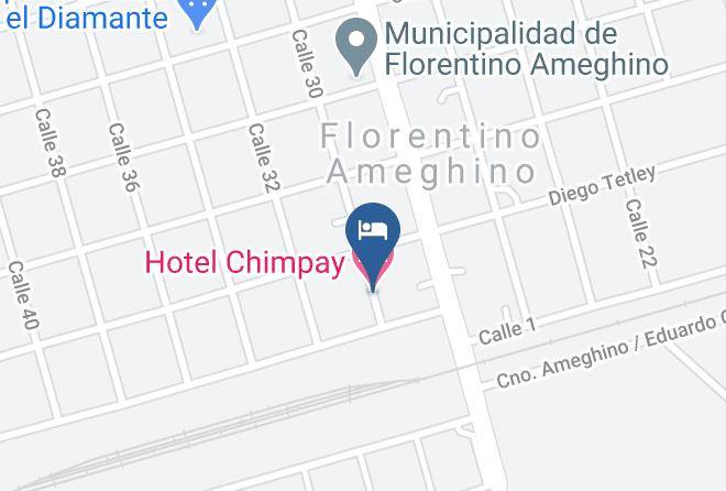 Florentino Ameghino - Hotel Chimpay Maps