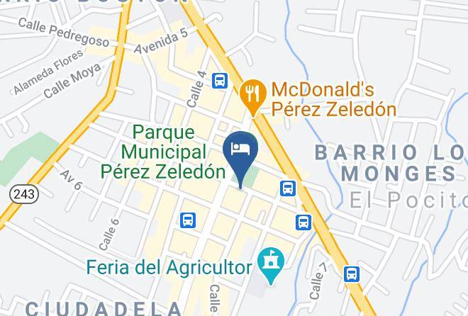 Perez Zeledon - Hotel Chirripo Maps