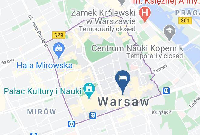 Hotel Chmielna Warsaw Map