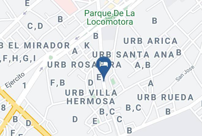 Tacna - Hotel Choque Junior Maps