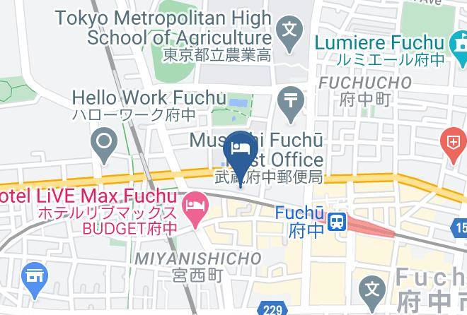 Fuchu City - Hotel Chuo Kan Maps
