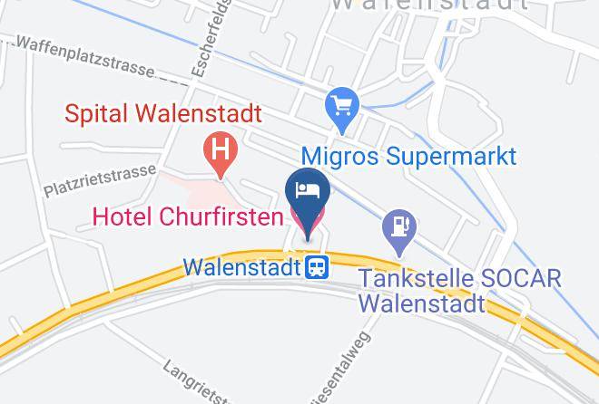 Sargans - Hotel Churfirsten Maps
