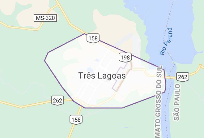 Tres Lagoas - Hotel Churrascaria Pantanal Maps