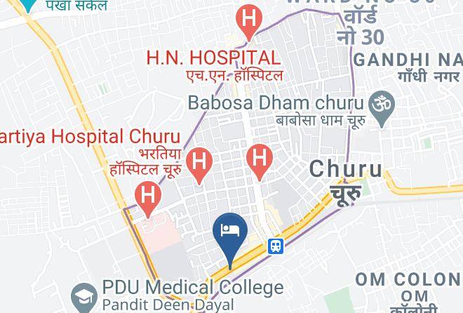 Churu - Hotel Churu Palace Maps