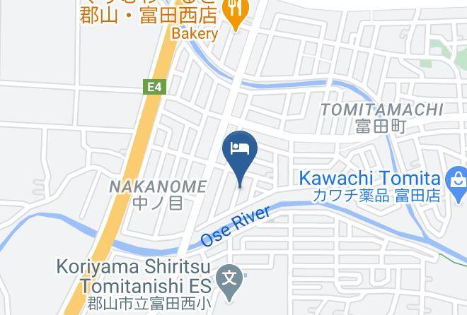 Koriyama City - Hotel C&i Koriyama Maps