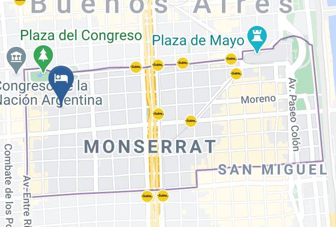 Autonomous City Of Buenos Aires - Hotel Cibeles Maps
