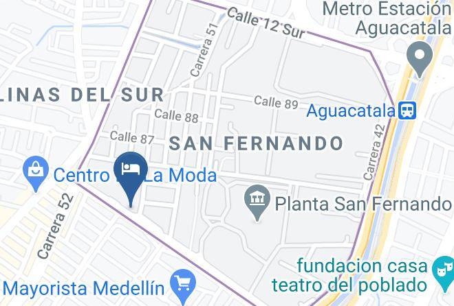 Hotel Cielo Azul Map
