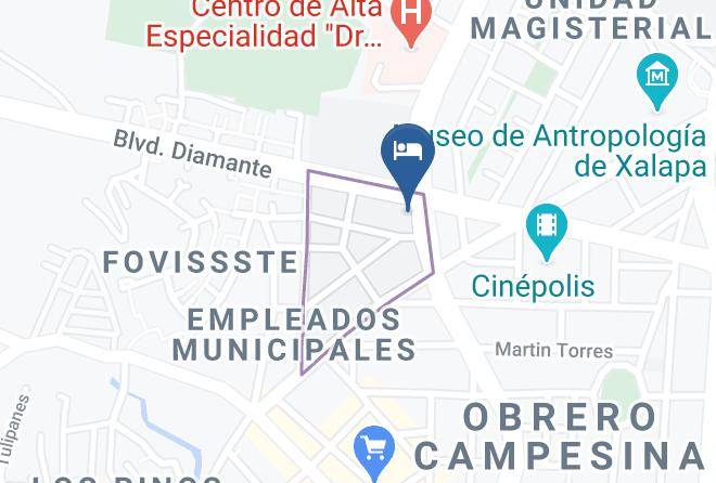 Xalapa - Motel Cielo Good Luck Maps