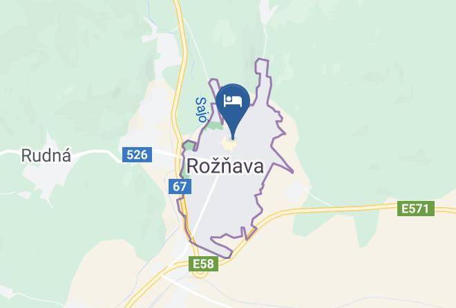 Roznava - Hotel Cierny Orol Maps