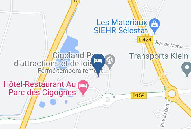 Bas Rhin - Hotel Cigoland Maps