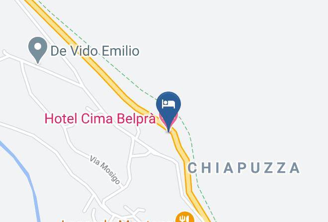 Belluno - Hotel Cima Belpra Maps