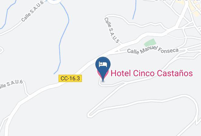 Hotel Cinco Castanos Map