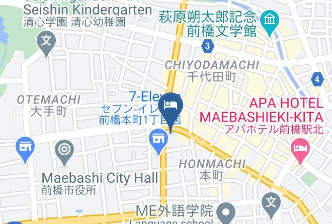 Maebashi City - Hotel Cinquante Maps