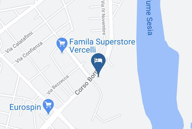 Vercelli - Hotel Cinzia Ristorante Maps