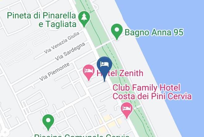 Ravenna - Hotel Cinzia Severi Hotels Maps
