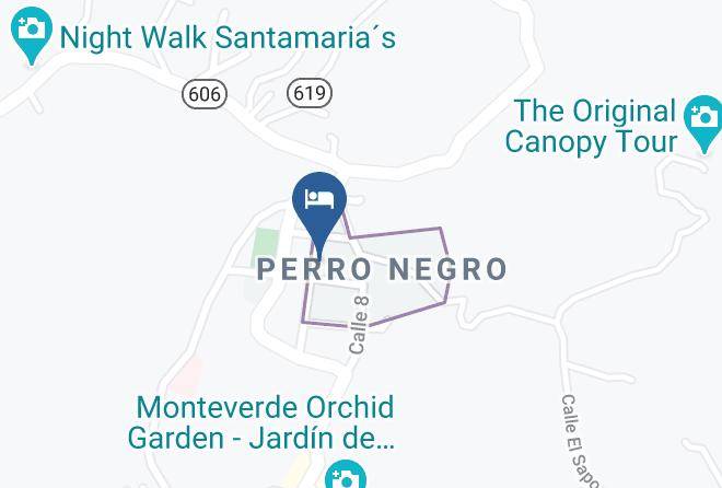 Hotel Cipreses Monteverde Map