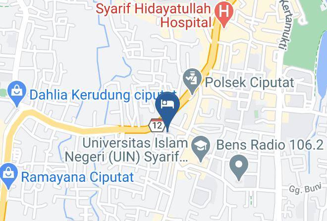 Kota Tangerang Selatan - Hotel Ciputat Maps