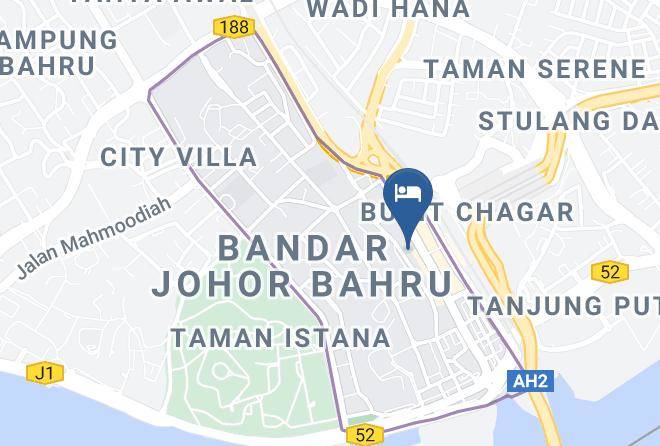 Johor Bahru - Hotel Ciq Jalan Trus Maps
